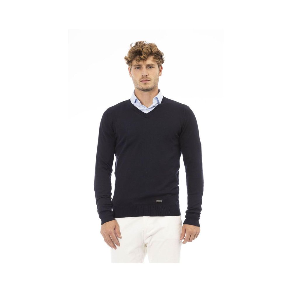 Baldinini Trend Blauer Kaschmir-Pullover