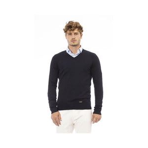 Baldinini Trend Blauer Kaschmir-Pullover