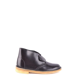 Clarks Schwarze Leder Schnürstiefel