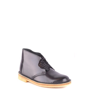 Clarks Schwarze Leder Schnürstiefel