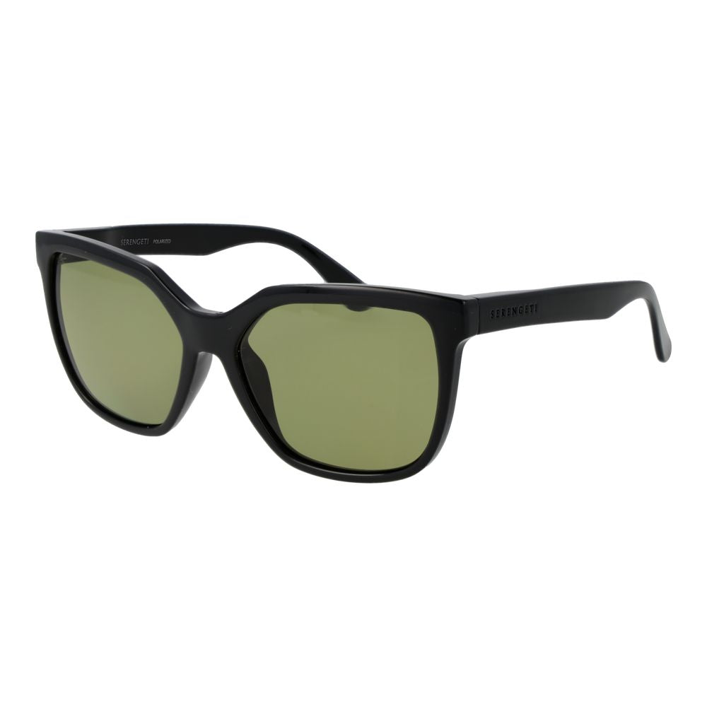 Serengeti Schwarze Sonnenbrille aus Kunststoff
