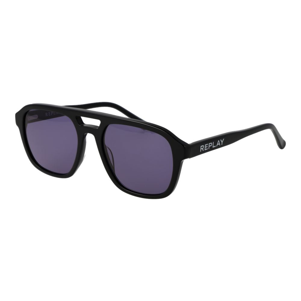 Replay Schwarze Sonnenbrille aus Kunststoff