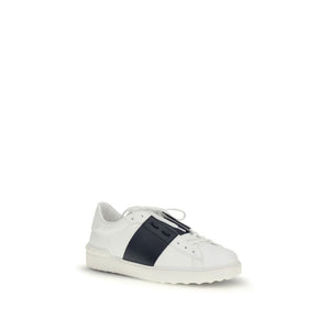 Valentino Garavani Sneakers aus blauem Kalbsleder Bos Taurus, Low-Top