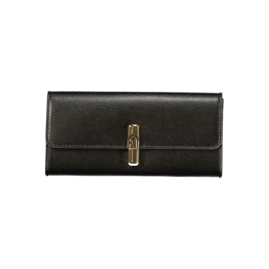 Furla Nero Leder Geldbörse für Damen