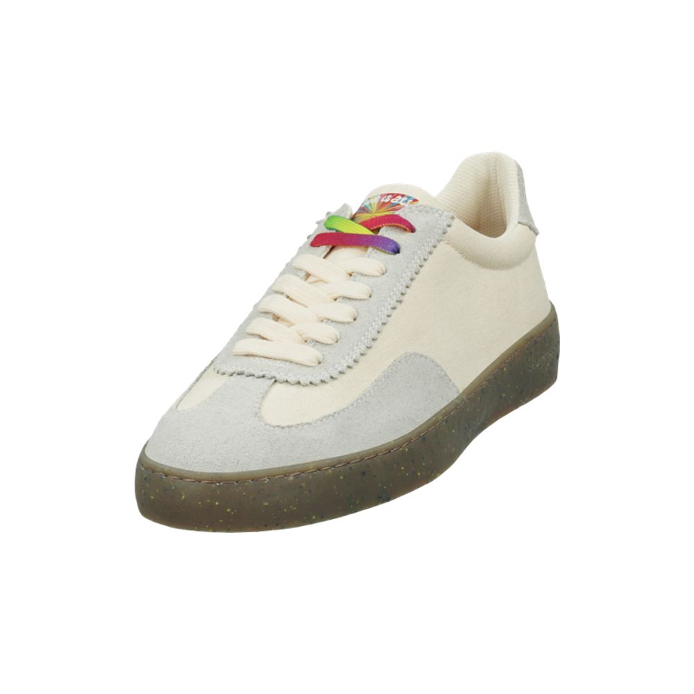 Scotch & Soda Weiße Sneaker aus Leinen, Low-Top