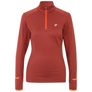 Fila Burgunderfarbener Polyester-Sweatshirt