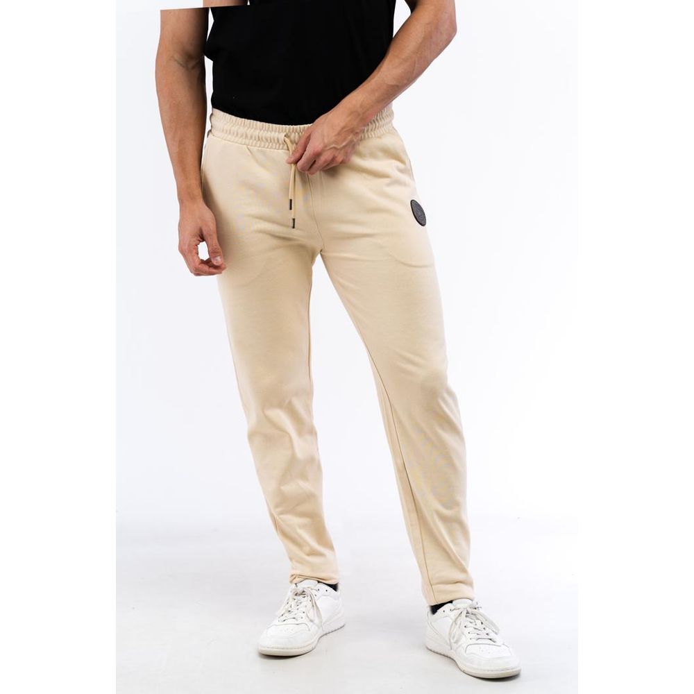 Cavalli Class Beige Baumwoll-Jogginghose (Trainingshose)