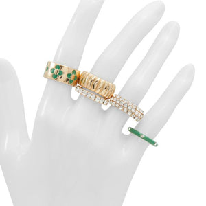 ALDO Grüner Elastan-Ring