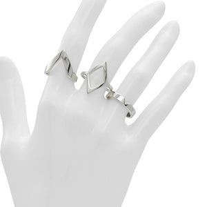 ALDO Silberner Elastan-Ring