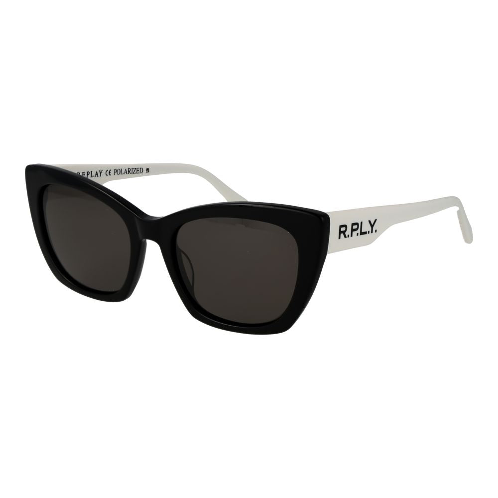 Replay Schwarze Sonnenbrille aus Kunststoff