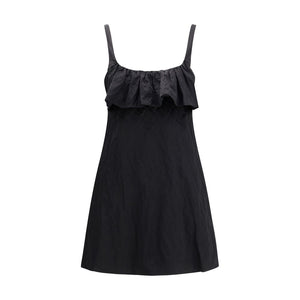 Chloé Schwarzes Baumwoll-Freizeitkleid