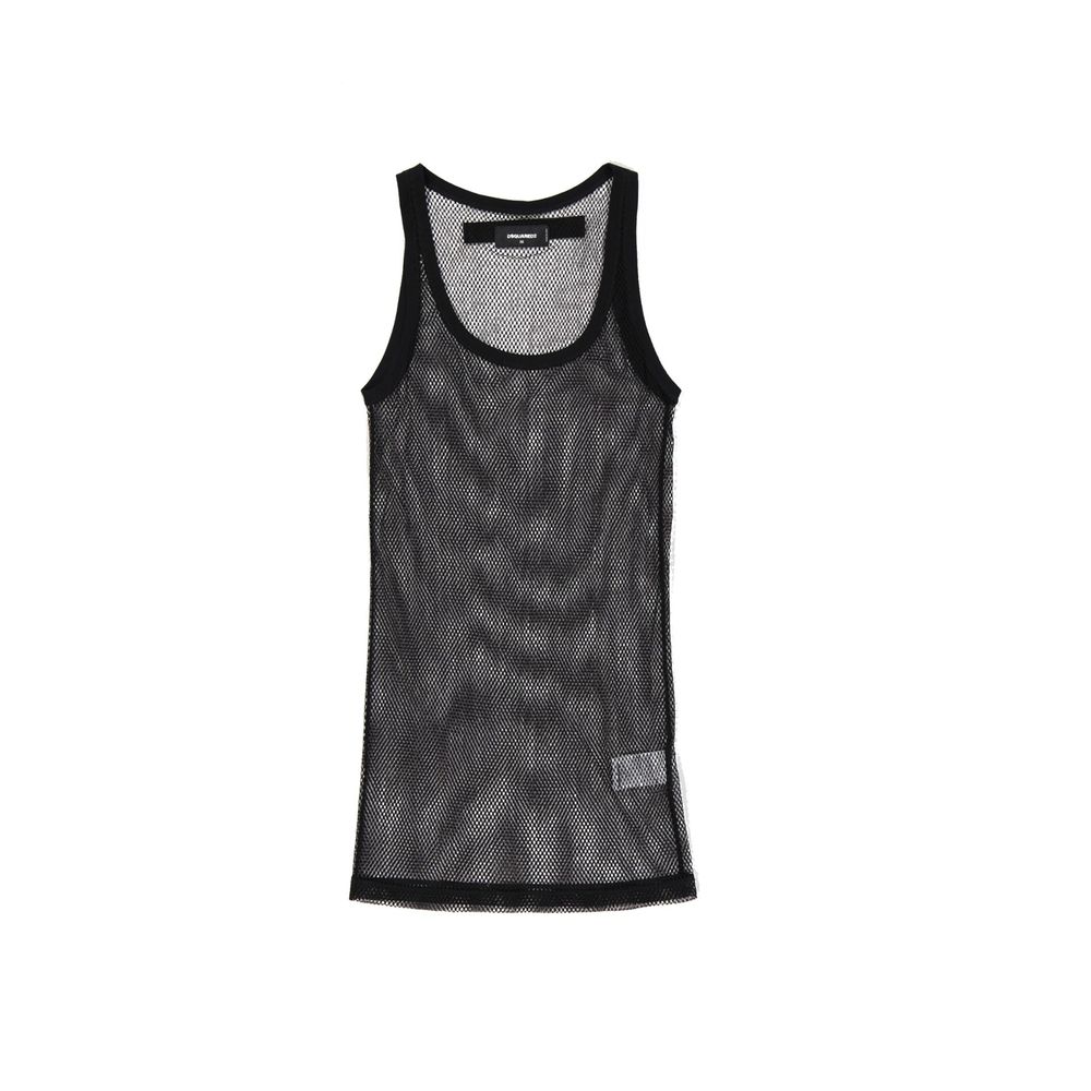 Dsquared² Schwarze Baumwoll-Tanktops