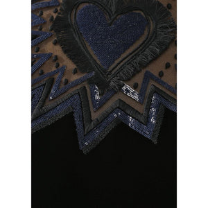Fendi Schwarzes Viskose-Freizeitkleid