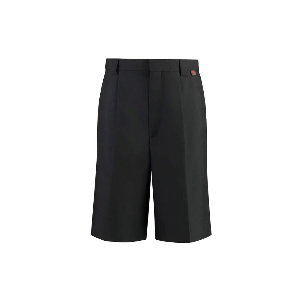 Gucci Schwarze Bermuda-Shorts aus Polyester