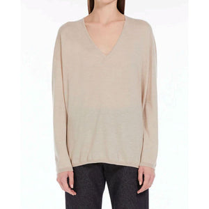 Max Mara Beiger Kaschmirpullover