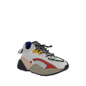 Stella McCartney Weiße Sneaker aus veganem Leder mit klobiger Sohle