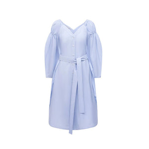 Stella McCartney Blaues Baumwoll-Freizeitkleid