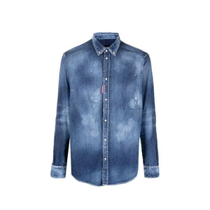 Dsquared² Blaues Denim-Hemd