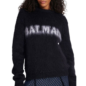 Balmain Schwarzer Sweatshirt aus Mohair