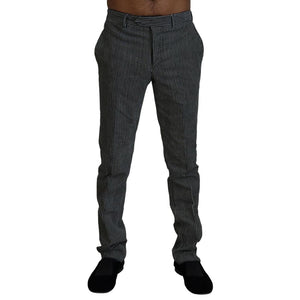 BENCIVENGA Schwarze Baumwoll-Röhrenhose