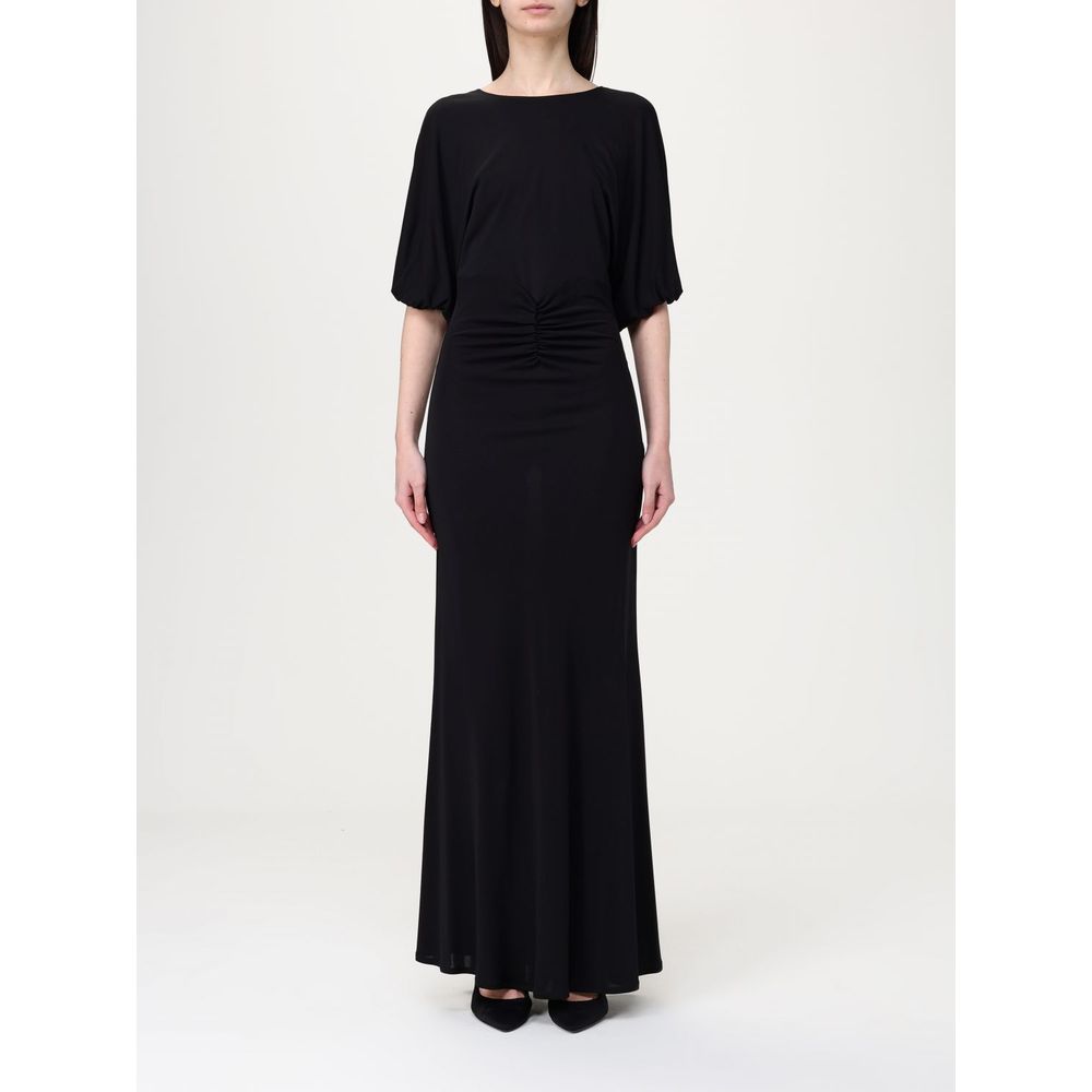 Twinset Schwarzes Elastan-Freizeitkleid