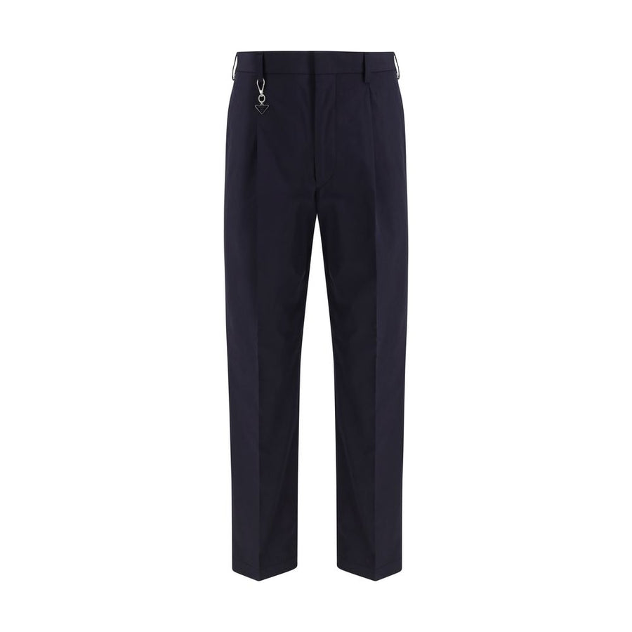 Prada Blaue Baumwoll-Freizeithose