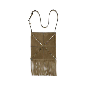 Valentino Garavani Beige Kalbsleder Bos Taurus Schultertasche
