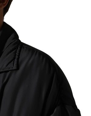 Dolce & Gabbana Schwarzer Parka aus Seide für Herren