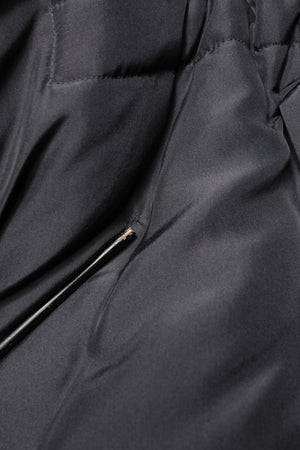 Dolce & Gabbana Schwarzer Parka aus Seide für Herren