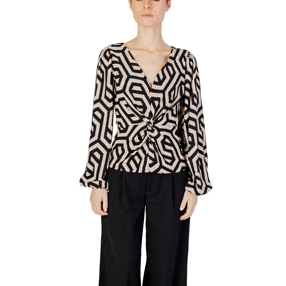 Jacqueline De Yong Beige Polyester Bluse