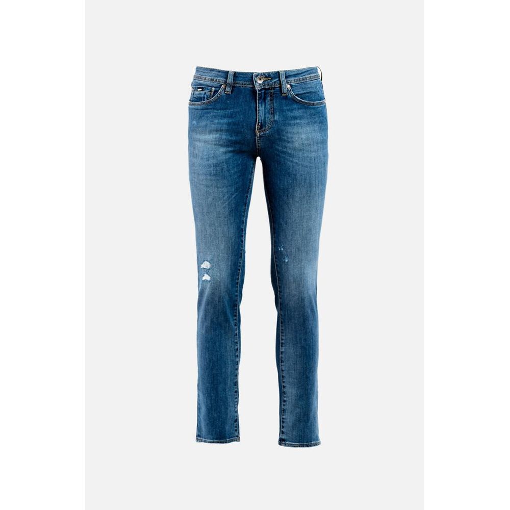 Gas Blaue Baumwoll-Jeans im Slim Fit