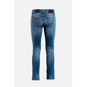 Gas Blaue Baumwoll-Jeans im Slim Fit