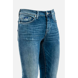 Gas Blaue Baumwolljeans Denim
