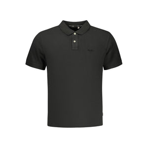 Pepe Jeans Schwarzes Herren-Poloshirt aus Baumwolle
