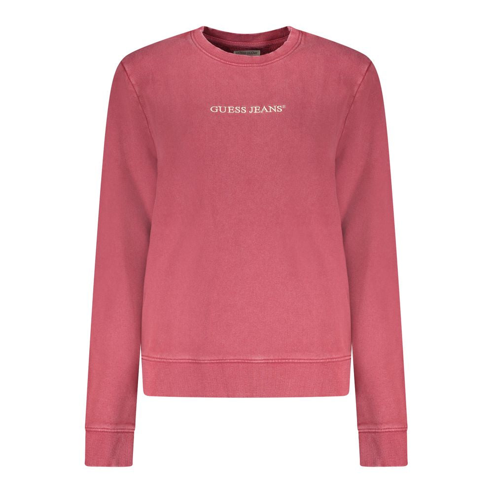 Guess Jeans Rotes Baumwoll-Sweatshirt für Damen