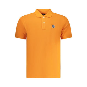 North Sails Arancione Baumwoll-Herrenpoloshirt