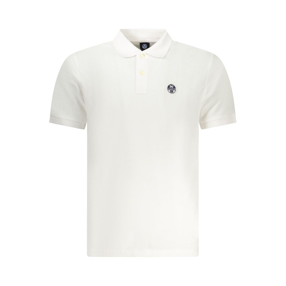 North Sails Weißes Herren-Poloshirt aus Baumwolle