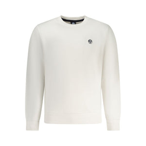 North Sails Weißes Herren-Sweatshirt aus Baumwolle