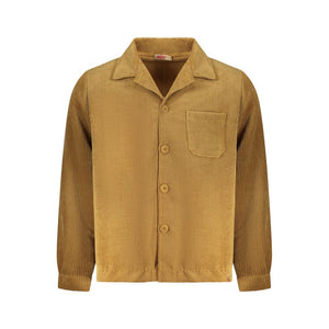 Rifle Marrone Polyester Herrenhemd