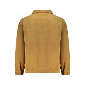 Rifle Marrone Polyester Herrenhemd