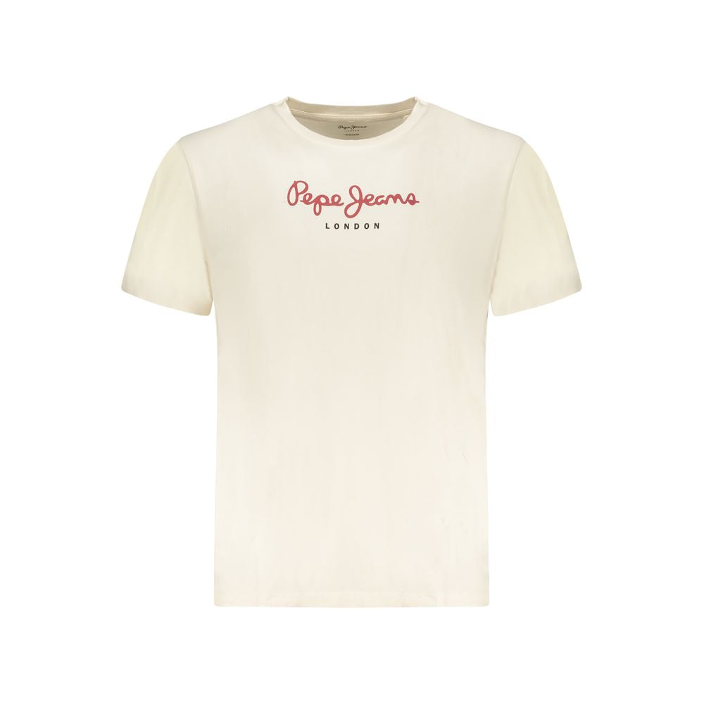 Pepe Jeans Beige Baumwoll-T-Shirt für Herren