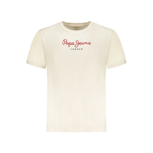 Pepe Jeans Beige Baumwoll-T-Shirt für Herren