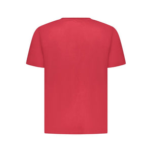 Pepe Jeans Rotes Baumwoll-T-Shirt für Herren