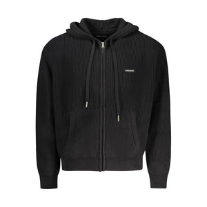 Guess Jeans Schwarzer Herren-Cardigan aus Bio-Baumwolle