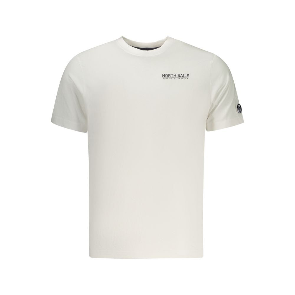 North Sails Weißes Baumwoll-T-Shirt für Herren