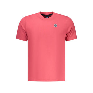North Sails Rotes Baumwoll-T-Shirt für Herren