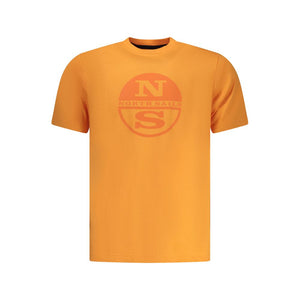 North Sails Arancione Baumwoll-T-Shirt für Herren
