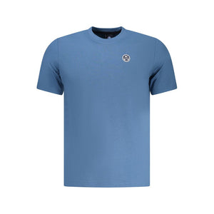 North Sails Blaues Baumwoll-T-Shirt für Herren