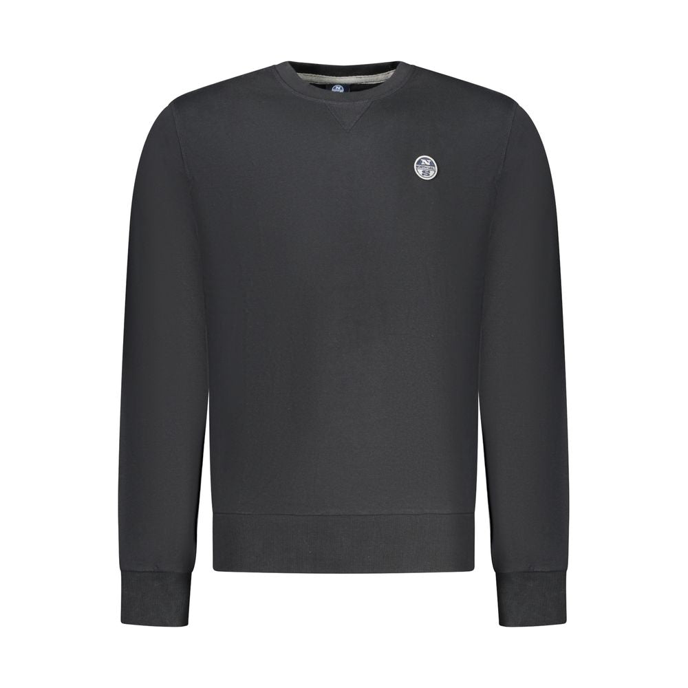 North Sails Schwarzer Baumwoll-Herren-Sweatshirt