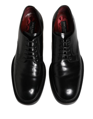 Dolce & Gabbana Schwarze Schnür-Derbys aus Leder für Herren